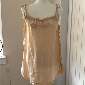 Manoush silk cipria top